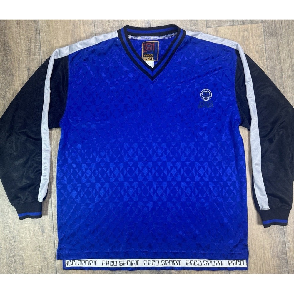 PACO Sport Soccer 1990s Goalie Futbol Polyester Mens Sz XL Jersey Taiwan Keeper